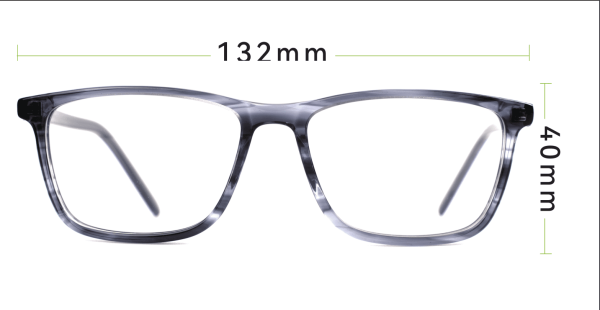 نظارة إطار مستطيل للجنسين | EyzKare كريستال ايدج