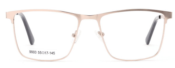 نظارة طبية رجالية بإطار معدني مستطيل | EyzKare تيتان إيدج