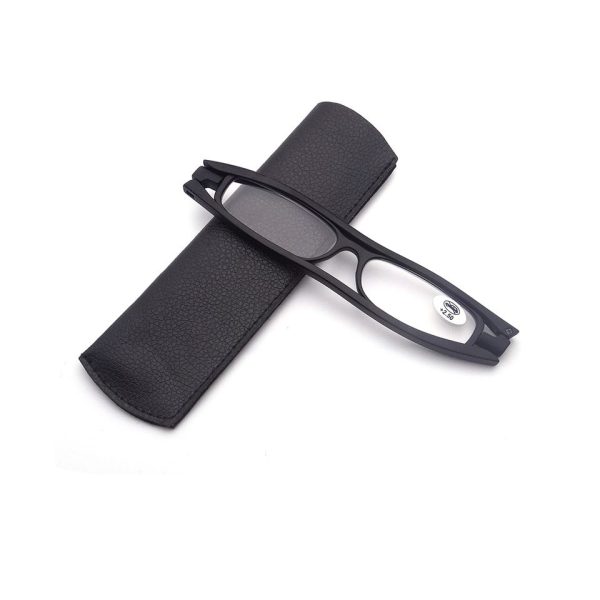 نظارة طبية قابلة للطي للجنسين | EyzKare كريستالي فيو | اطار نظارة لون أسود