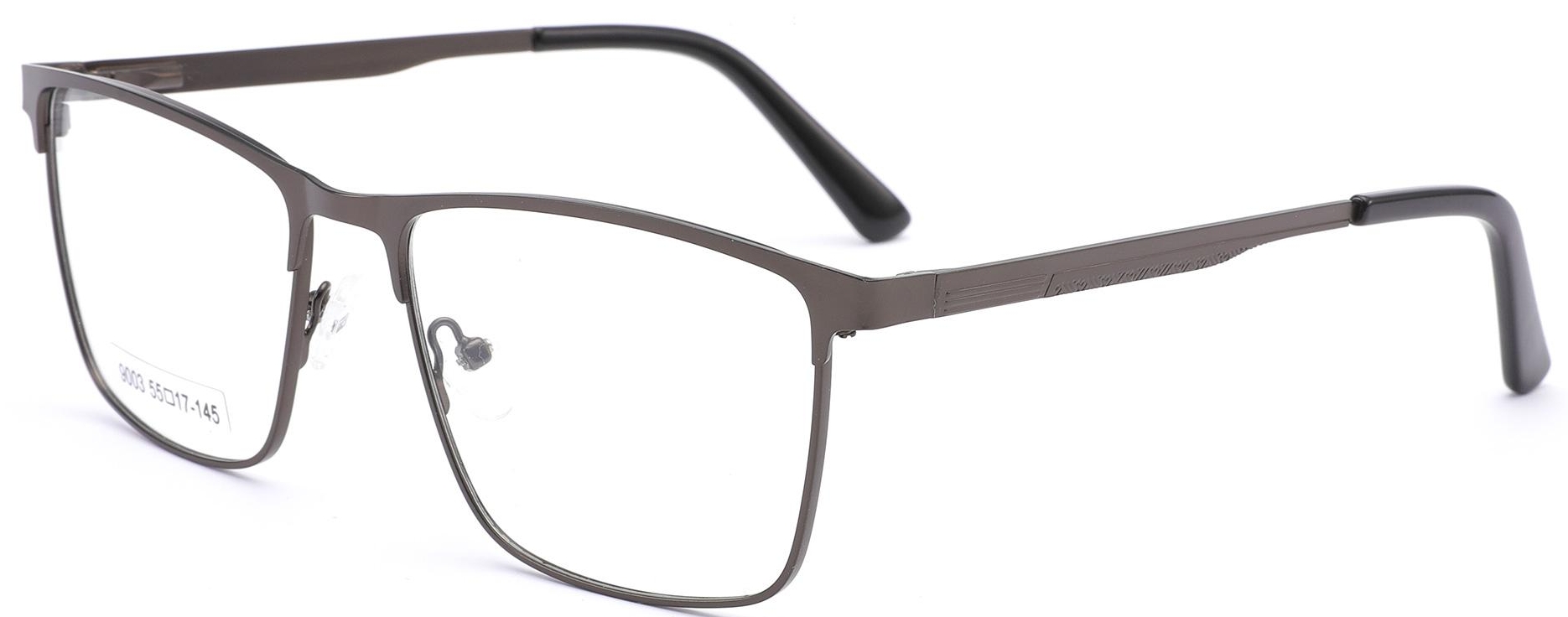 نظارة طبية رجالية بإطار معدني مستطيل | EyzKare تيتان إيدج
