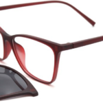 نظارات طبية شمسية للنساء | Eyzkare مجموعة بيزنس كليب اون - احمر