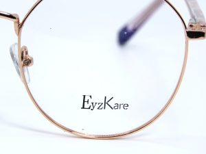 نظارة طبية إطار سداسي لون ذهبي | EyzKare بريستيج كلكشن