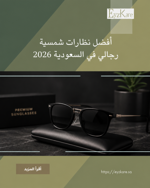 أفضل نظارات شمسية رجالي في السعودية 2026— دليلك لاختيار النظارة المثالية